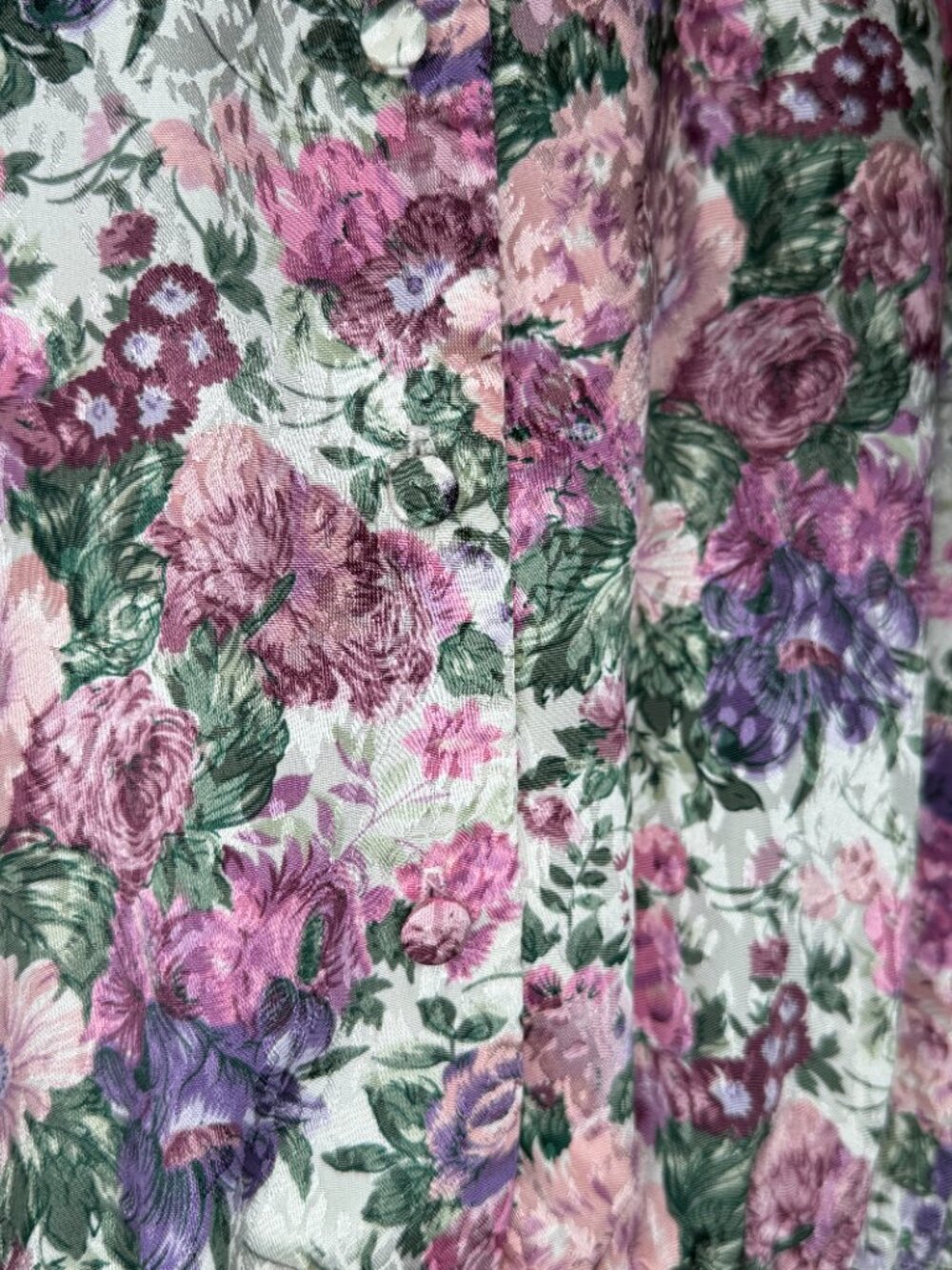 PRICE FIRM Vintage Floral Dress 80s Pellini Pastel Elastic Peplum Dress M/L - Picture 5 of 11